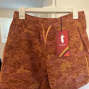 Cotopaxi Men's Swim Trunks in Brown and Yellow